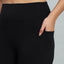 Back Dip Black Leggings