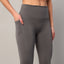 High-Waist Grey Pocket Leggings