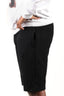 All Black Cotton Basketball Shorts