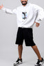 All Black Cotton Basketball Shorts